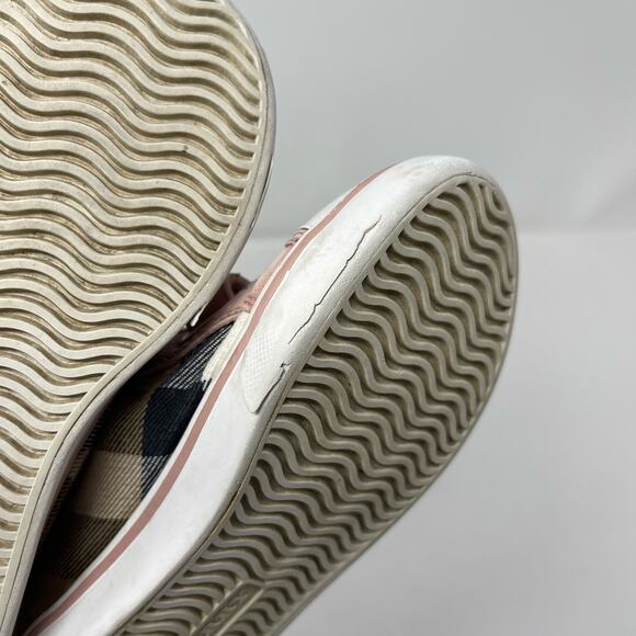 Burberry Pink Check Double Strap Sneaker Toddler (EU 28) - Picture 10 of 11